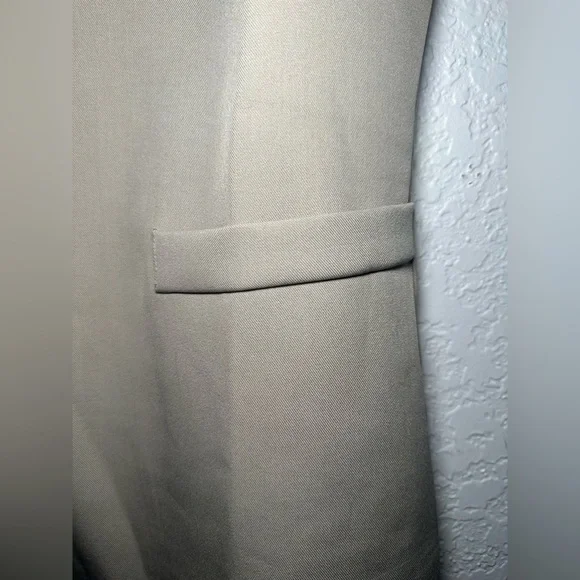 Stylish Beige Button-Up Office Professional Vest Women Size Large Top - Picture 5 of 6